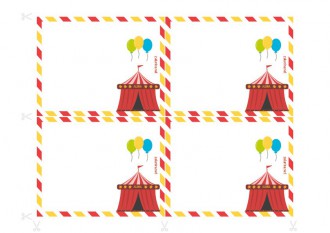 Einladungen für Geburtstagsfeiern zum Ausdrucken - Ermittlung im Zirkus 